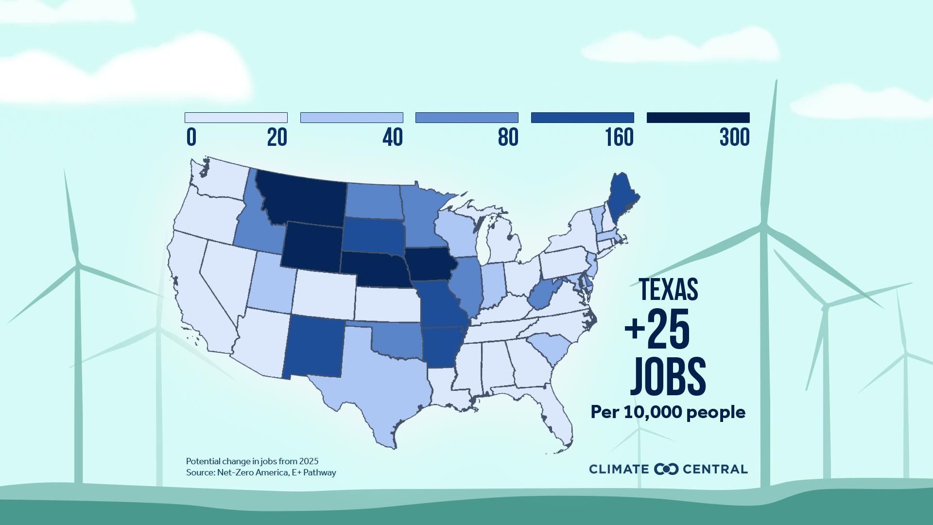 Wind Job Growth 2030-2050 GIF - Solutions Series: Wind Energy & Brief