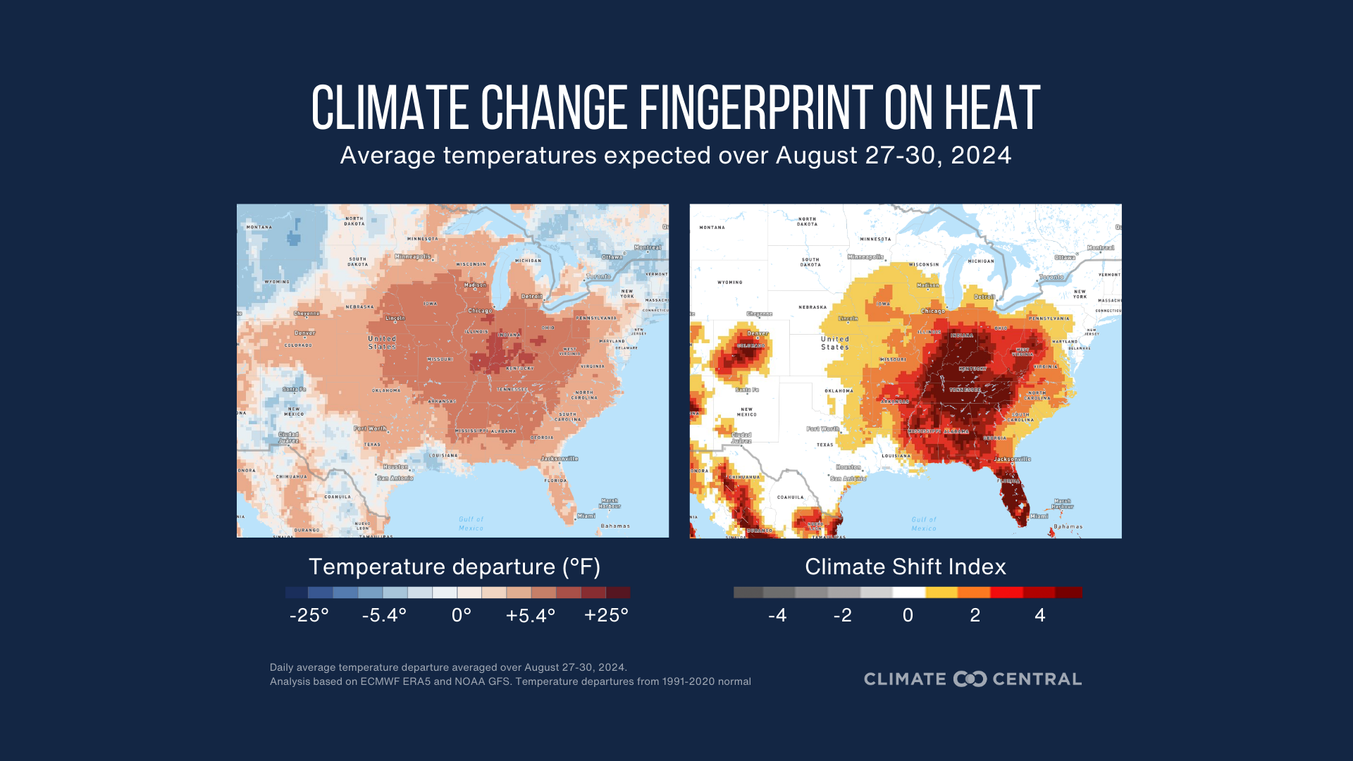 Climate Shift Index Alert: Eastern U.S. August 2024