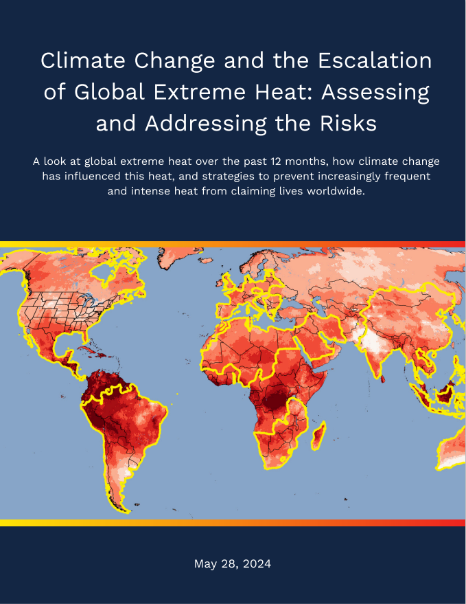 Report COver: May 2024 global heat exposure